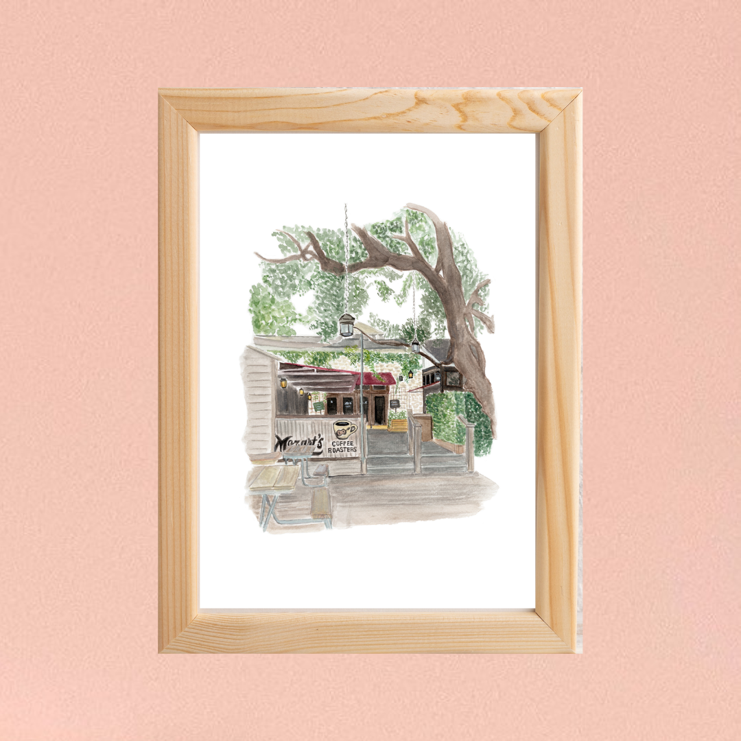 Mozarts Coffee 'Roasted' Print
