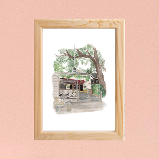 Mozarts Coffee 'Roasted' Print