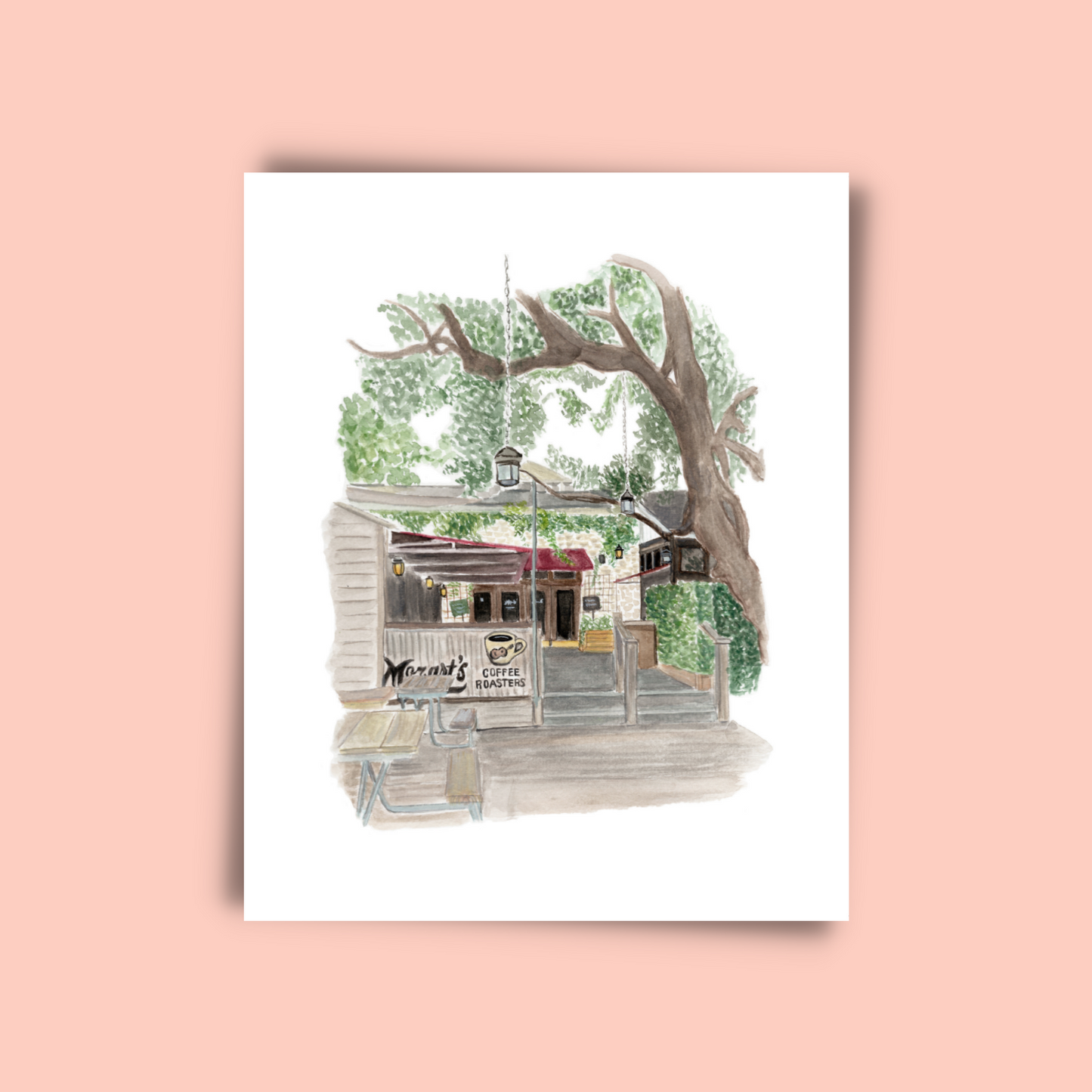 Mozarts Coffee 'Roasted' Print